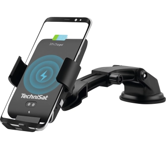 Uchwyt na telefon TechniSat SmartCharge 1 Czarny z ładowaniem indukcyjnym