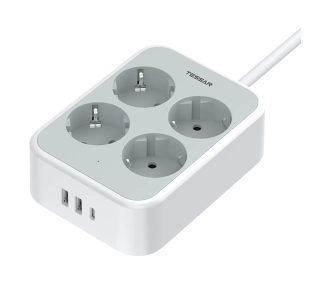 Tessan TS-PS01DE00 4 gniazda  2x USB-A 1x USB-C Biały