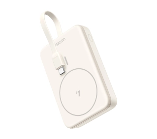 UGREEN PB760 10000mAh PD 20W MagSafe Wbudowany kabel USB-C Beżowy