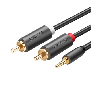 Kabel  audio UGREEN AV102 1m Czarny