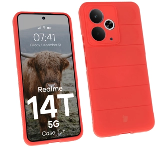 Etui Bizon Tur do Realme 14T 5G Czerwony