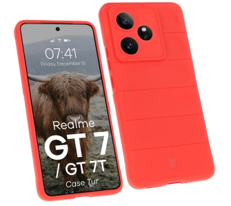 Etui Bizon Tur do Realme GT 7 / Realme GT 7T Czerwony