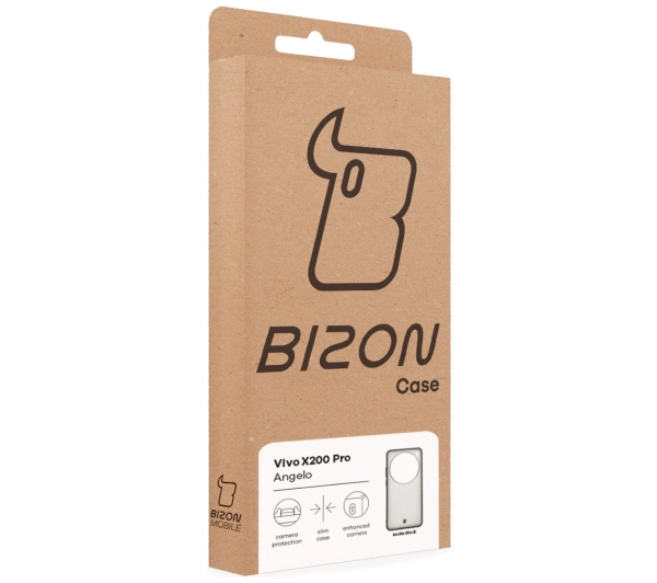 Bizon Angelo do Vivo X200 Pro Przydymione z czarną ramką