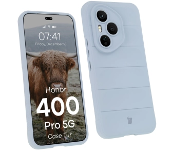 Etui Bizon Tur do Honor 400 Pro 5G Jasnoniebieski