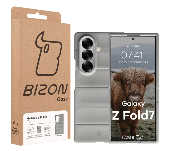 Bizon Tur do Samsung Galaxy Z Fold7 Jasnoszary