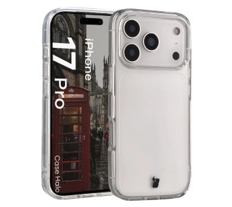 Etui Bizon Halo do Apple iPhone 17 Pro Przezroczysty