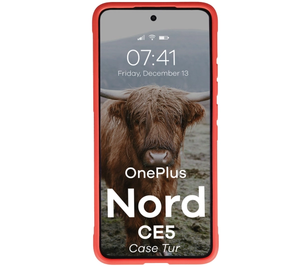 Bizon Tur do OnePlus Nord CE5 5G Czerwony