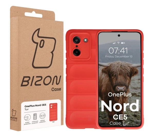 Bizon Tur do OnePlus Nord CE5 5G Czerwony