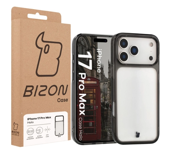 Bizon Halo do Apple iPhone 17 Pro Max Czarny