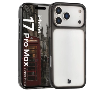 Etui Bizon Halo do Apple iPhone 17 Pro Max / 18 Pro Max Czarny