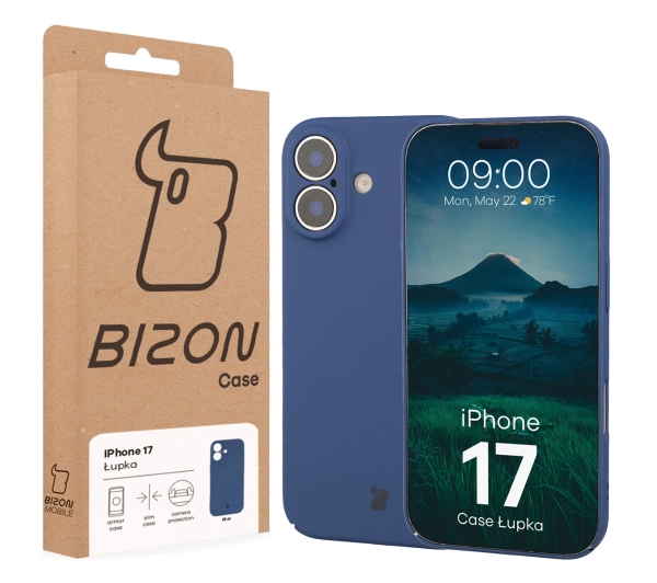 Bizon Łupka do iPhone 17 Niebieski