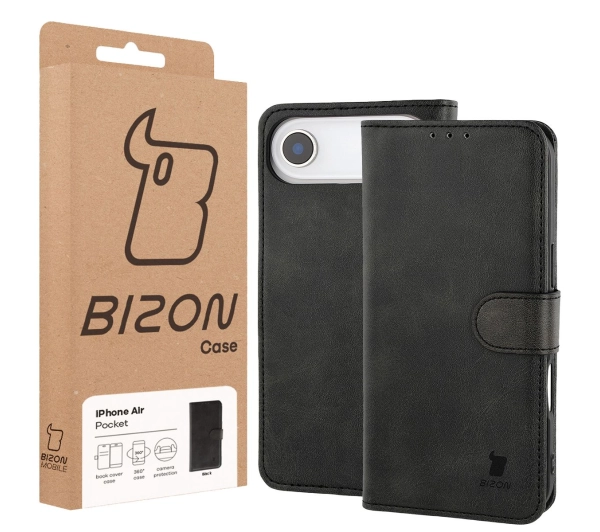 Bizon z klapką Pocket do Apple iPhone Air Czarny