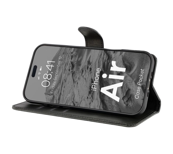 Bizon z klapką Pocket do Apple iPhone Air Czarny