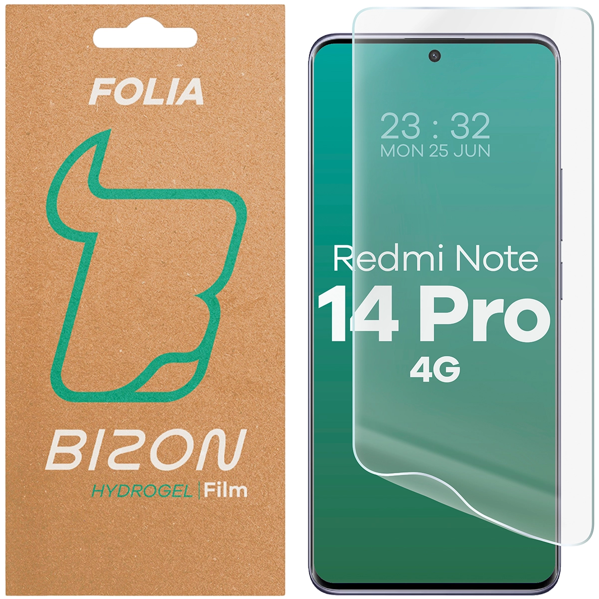 Folia hydrożelowa Bizon na ekran Hydrogel Front do Xiaomi Redmi Note 14 Pro 4G 1 sztuka