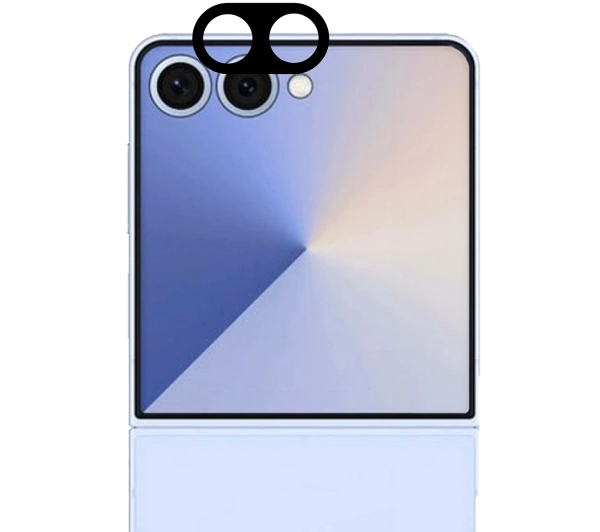 Bizon na aparat Silk Lens do Samsung Galaxy Z Flip7 czarny 2 sztuki