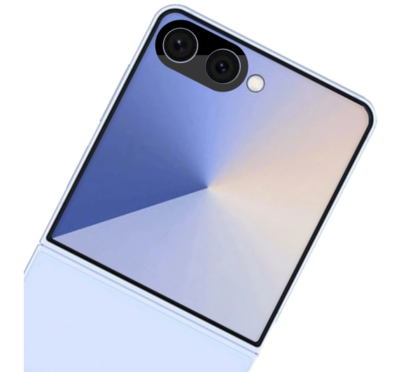 Bizon na aparat Silk Lens do Samsung Galaxy Z Flip7 czarny 2 sztuki