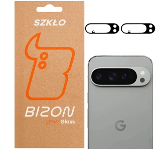 Szkło ochronne Bizon na aparat Silk Lens do Google Pixel 10 Pro czarny 2 sztuki
