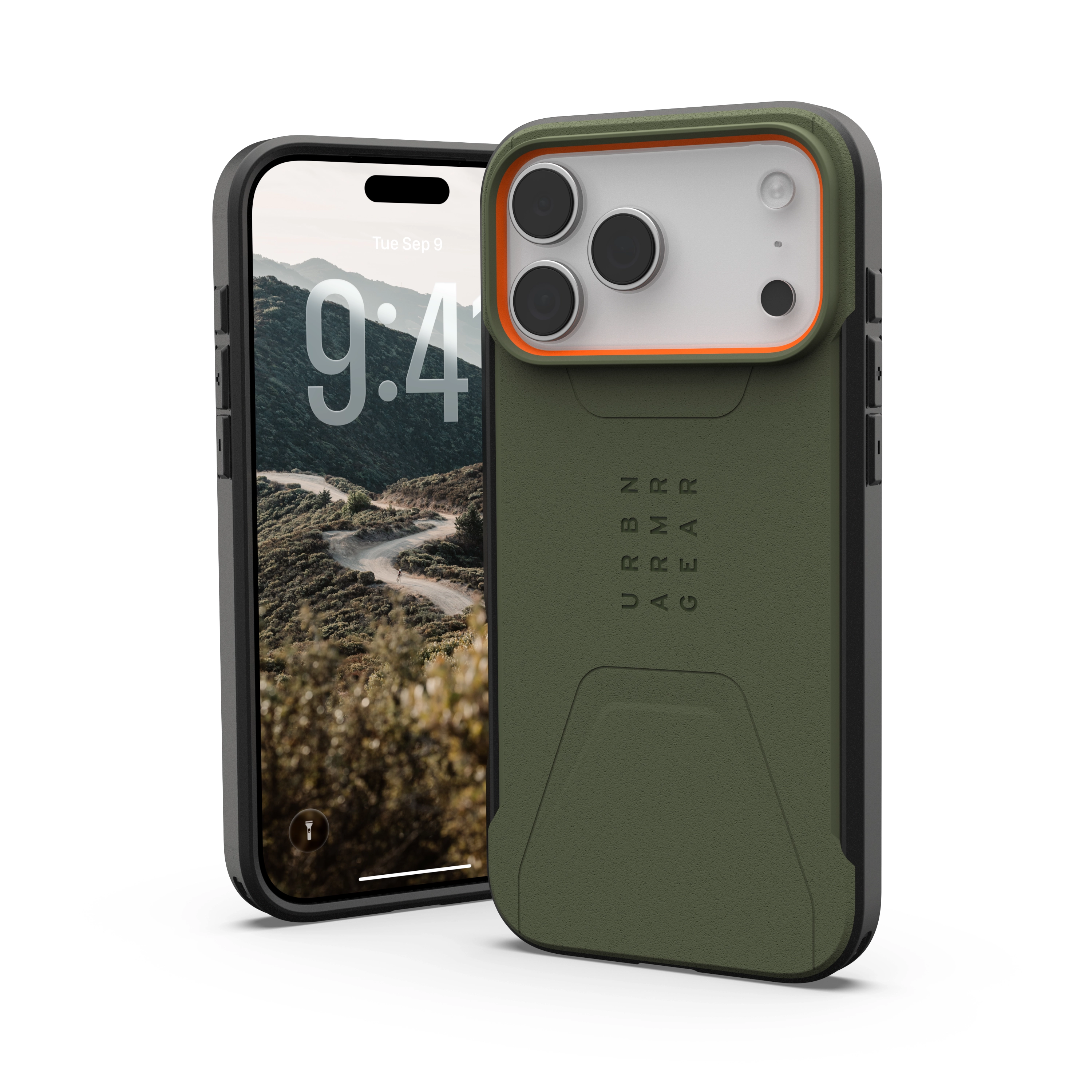 Etui UAG Civilian z MagSafe do iPhone 17 Pro Max Olive Orange