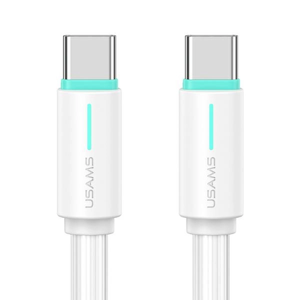Kabel USAMS YU Series USB-C do USB-C 1m Biały