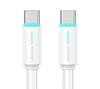 Kabel USAMS YU Series USB-C do USB-C 1m Biały