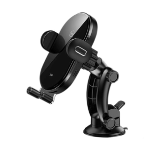 Uchwyt na telefon USAMS US-CD131 15W Automatic do szyby/na deskę rozdzielczą Czarny