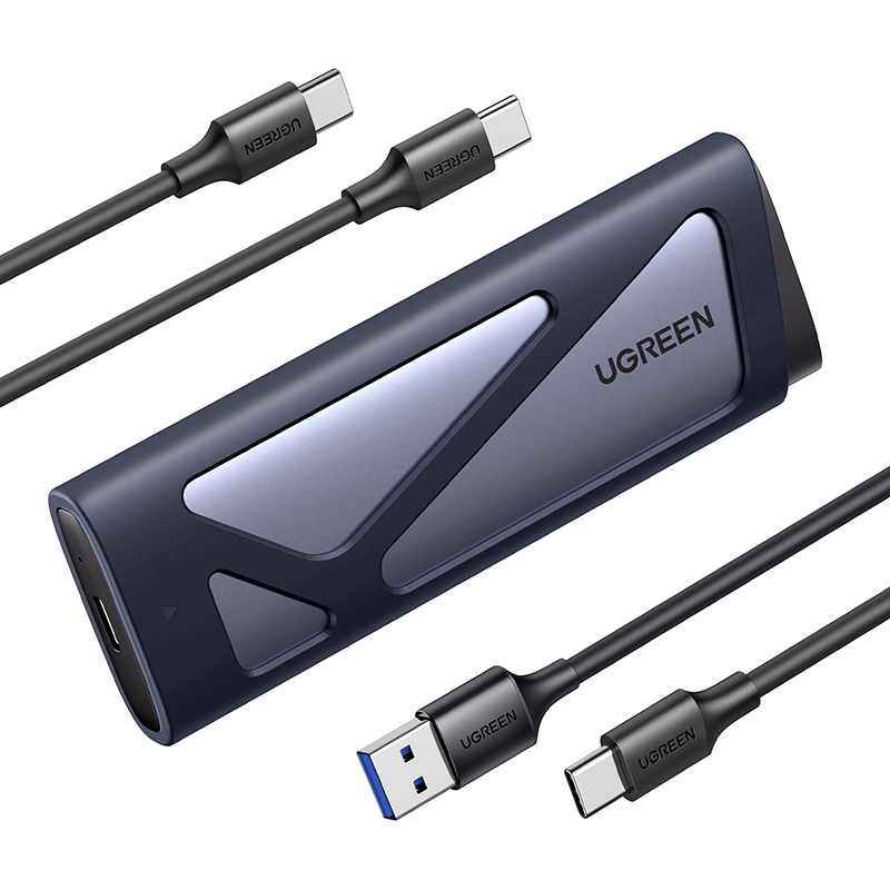 Obudowa UGREEN CM767 SSD M.2 NVMe/SATA Szary