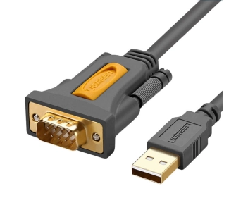 Kabel USB UGREEN 20210B USB - DB9 RS-232 1m Czarny