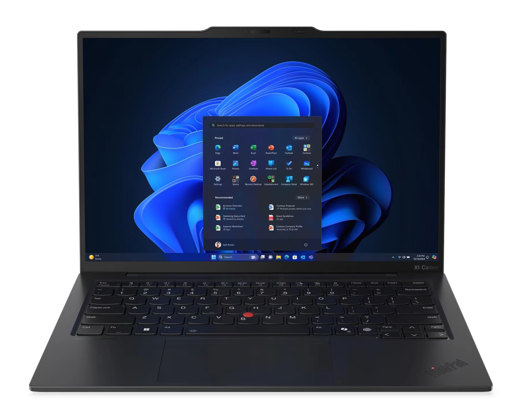 Laptop biznesowy Lenovo ThinkPad X1 Carbon Gen 13 Aura Edition 14" Ultra 7 258V 32GB RAM 1TB Dysk SSD Win11 Pro Czarny Funkcje AI