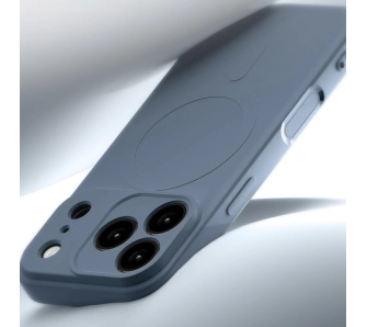 Etui Mercury Semi-Silicone MagSafe do iPhone 17 Pro Max niebieski