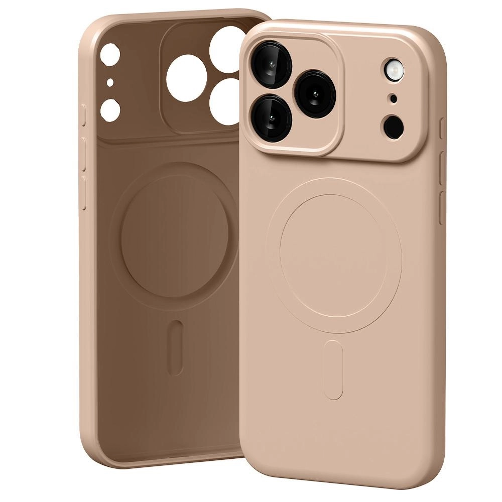 Etui Mercury Semi-Silicone MagSafe do iPhone 17 Pro Max różowo-piaskowy