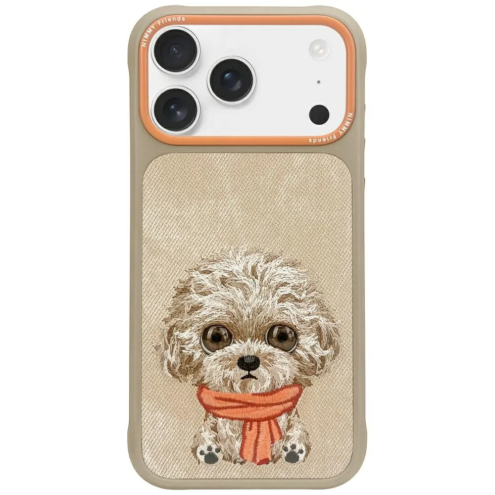 Etui Nimmy Big Eyed Pet 2.0 Dog do iPhone 17 Beżowy