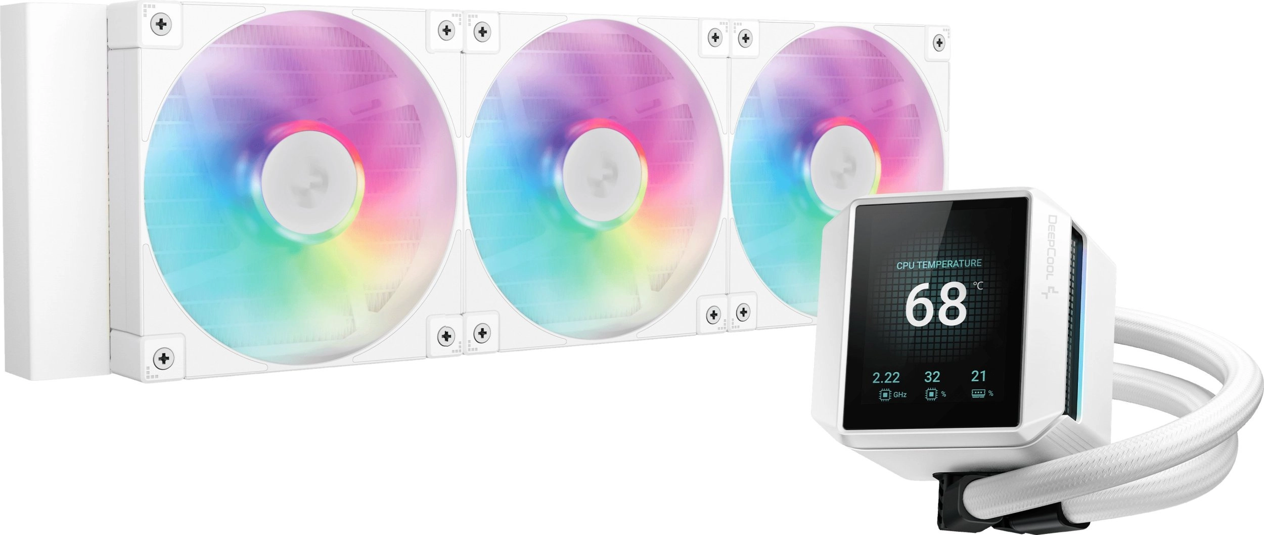 Chłodzenie DeepCool Mystique 360 WH ARGB Biały