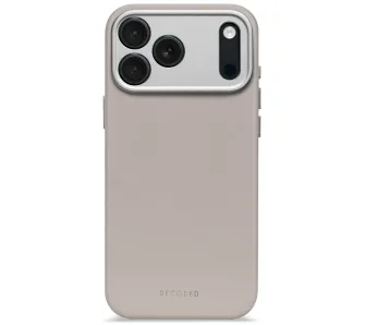 Etui Decoded Leather Backover MagSafe do iPhone 17 Pro Max Beżowy