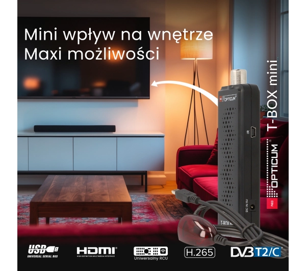 Opticum T-BOX mini HEVC H265