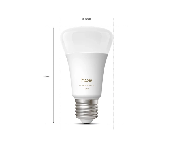 Philips Hue White Ambiance A60 E27 810 2szt.