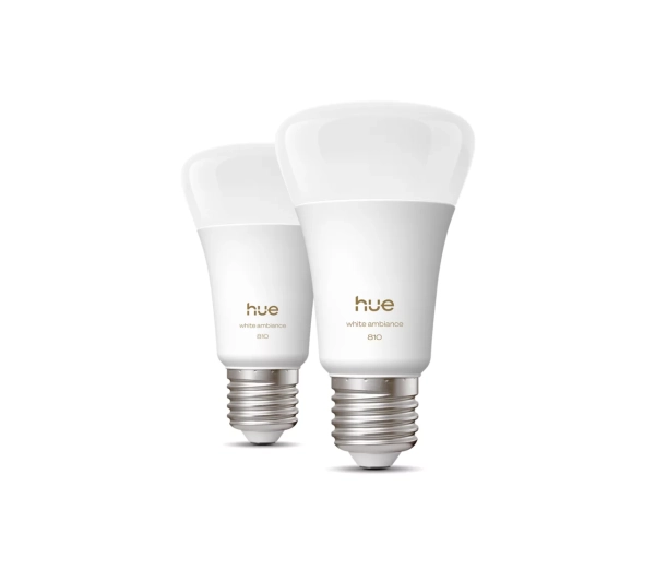 Philips Hue White Ambiance A60 E27 810 2szt.