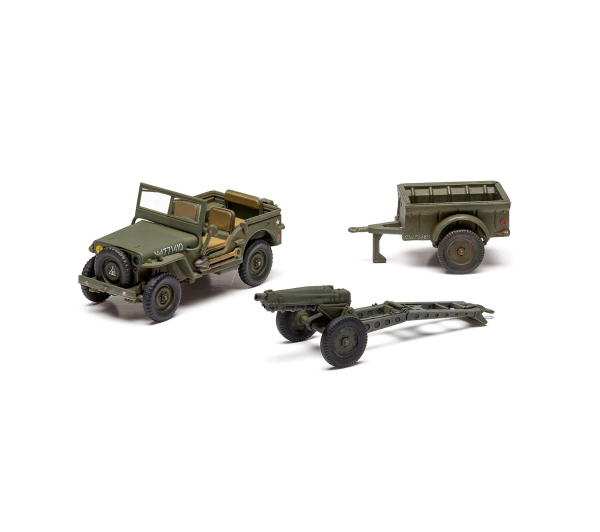 Airfix A55117A Gift Set Samochód Willys MB Jeep Skala 1:72