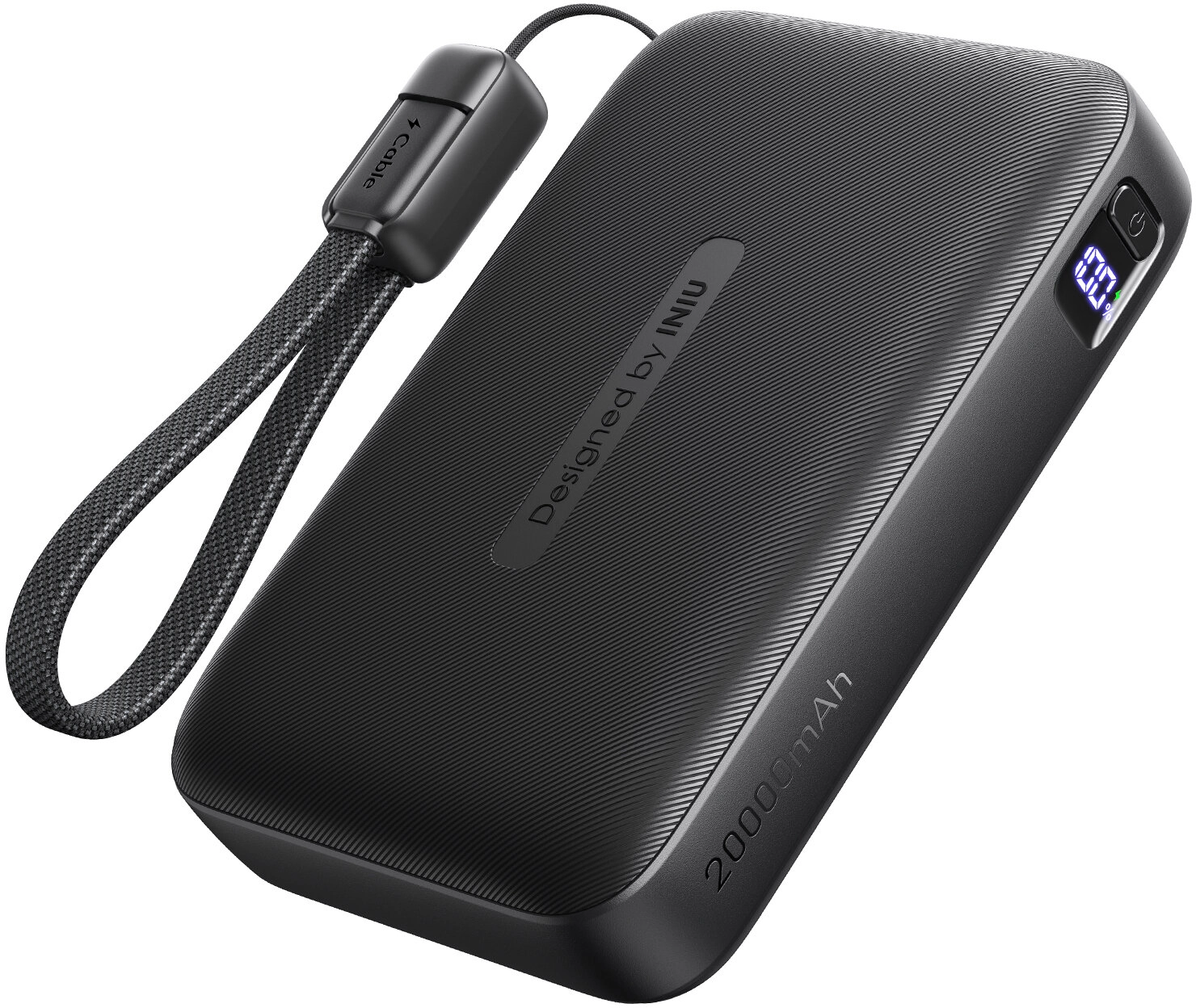 Powerbank INIU PX21 Pocket Neo 20000mAh 22,5W Smycz Czarny