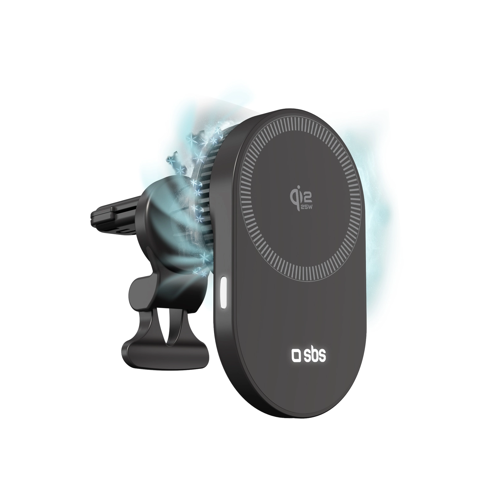 Uchwyt na telefon SBS TESUPPVENTWIRQI225W Qi2.2 25W