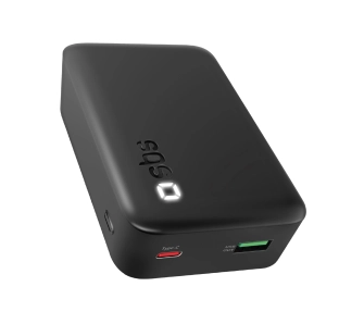 Powerbank SBS TEBBCT20000PDLDK Compact 20000mAh PD 20W Czarny