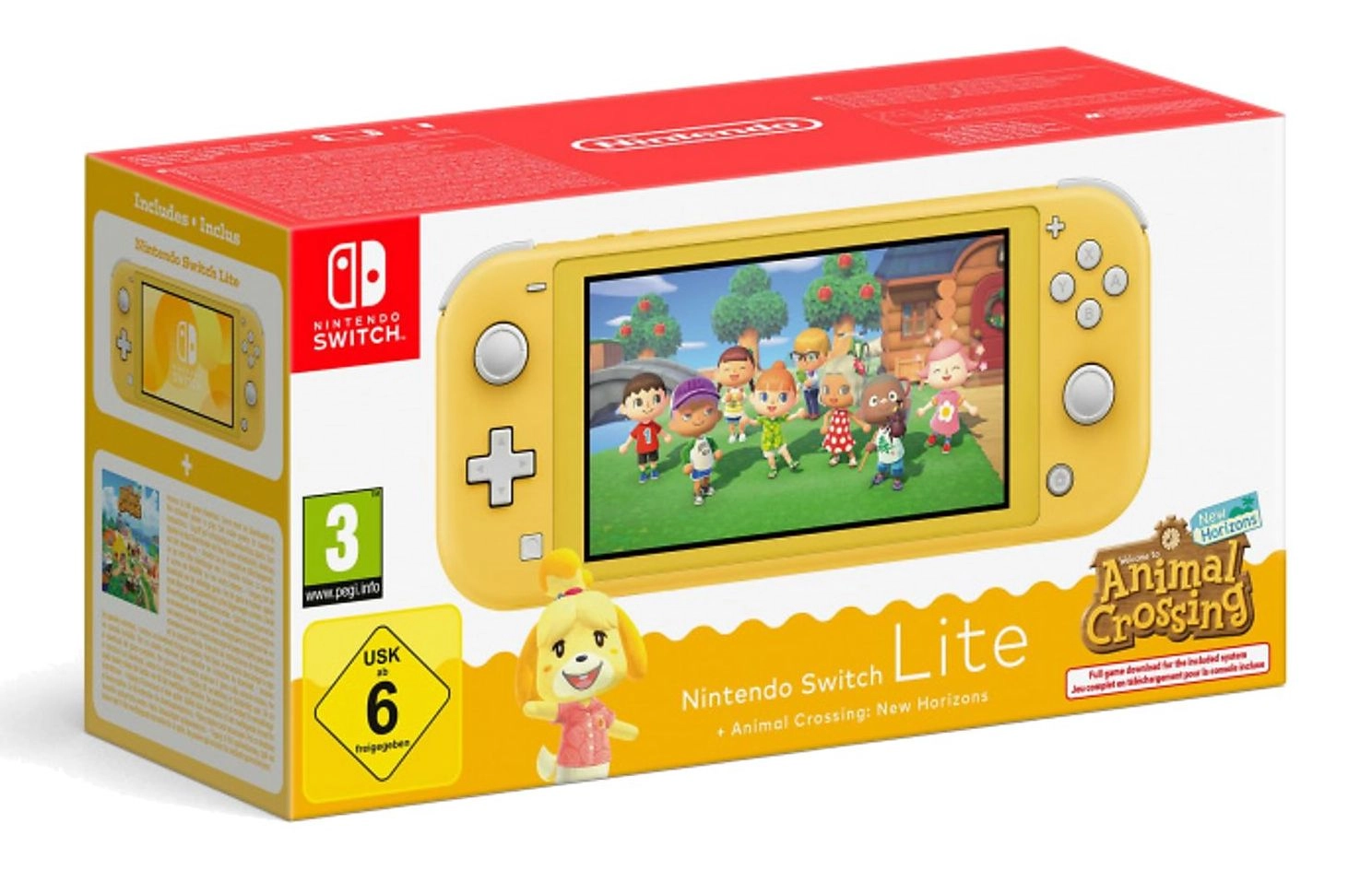 Konsola Nintendo Switch Lite Żółty + Animal Crossing: New Horizons
