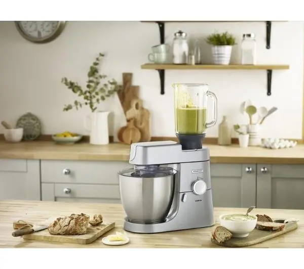 Kenwood Chef KVL4220S Z szatkownicą z 5 bębnami Maszynką z 3 sitami Blenderem kielichowym - ⚡ BESTSELLERY ⚡ - Kup na Raty - RRSO 0%