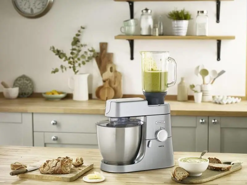 Robot kuchenny Kenwood KVL4220 Z szatkownicą z 5 bębnami Maszynką z 3 sitami Blenderem kielichowym