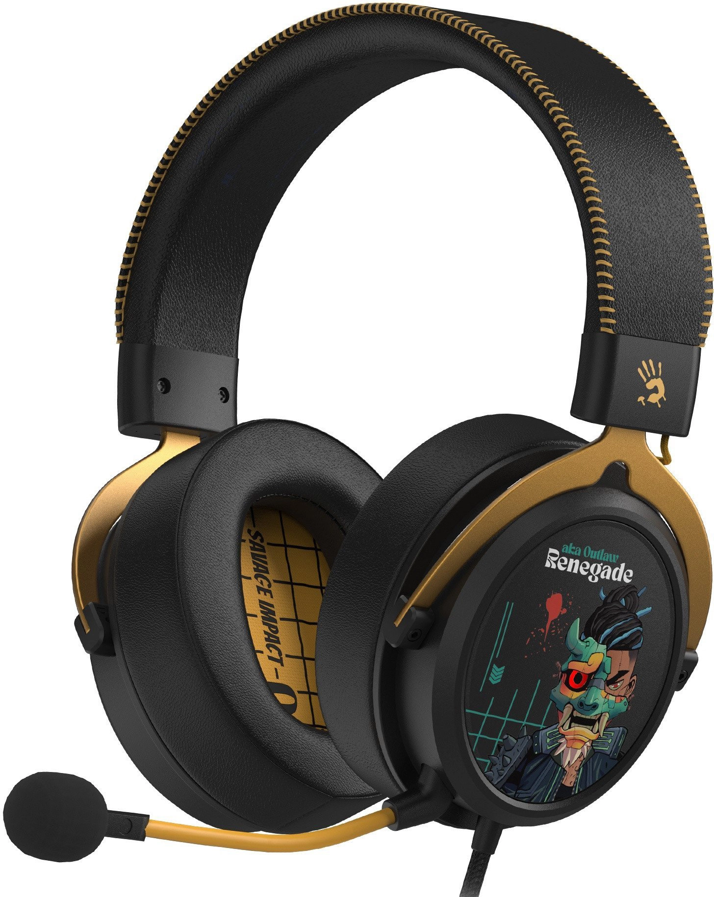 Słuchawki przewodowe z mikrofonem A4tech Bloody M595 Renegade Nauszne Czarny