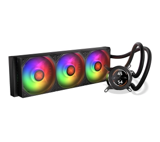 Krux HydroGlance 360 ARGB LCD Czarny - Kup na Raty - RRSO 0%