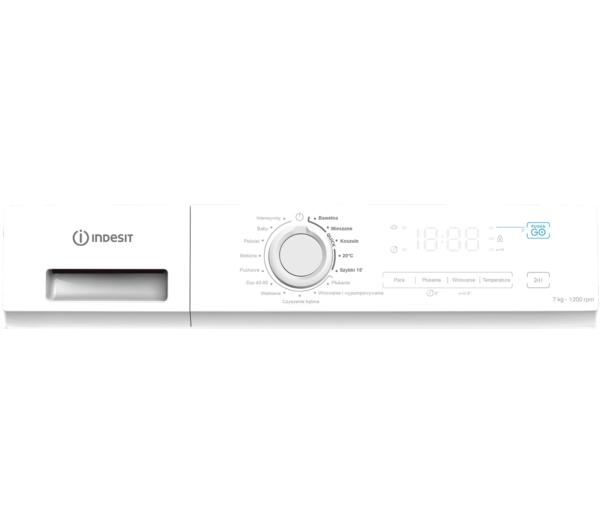 Indesit IMA762 MY TIME PL Steam Push&Go Slim 7kg 1200obr/min - Kup na Raty - RRSO 0%