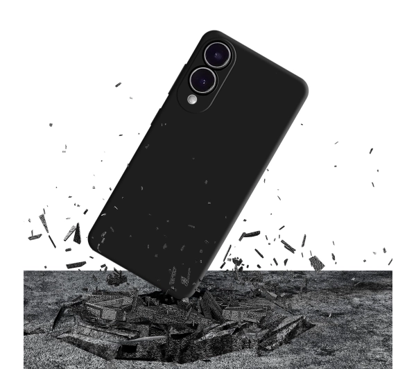 3mk Silicone Case do Samsung Galaxy S25 Edge Czarny