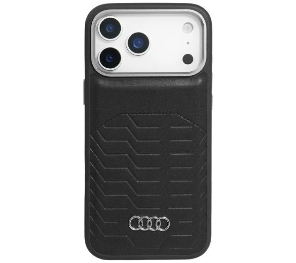 Etui AUDI GT Synthetic Leather MagSafe do Apple iPhone 17 Pro Czarny