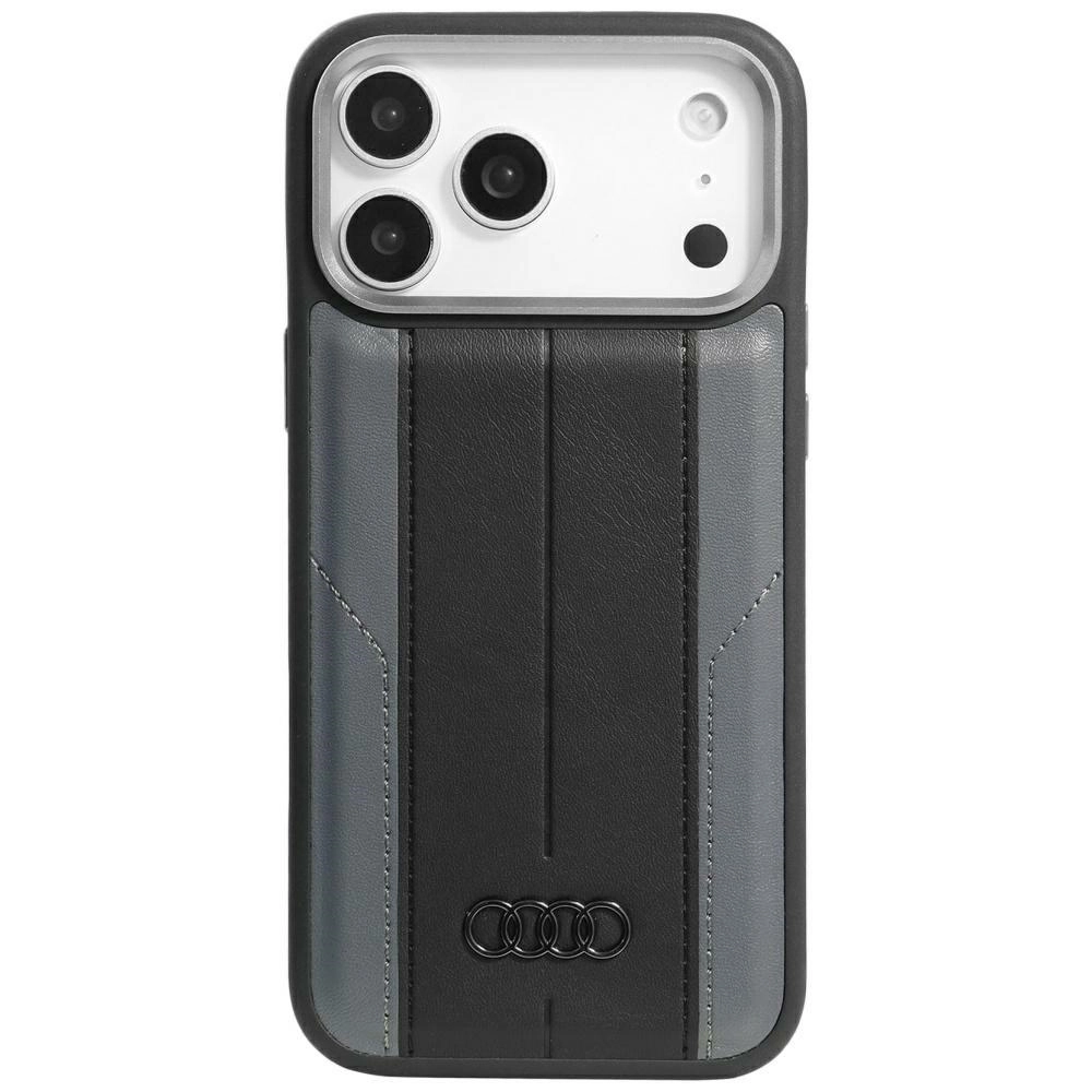 Etui AUDI Synthetic Leather MagSafe do iPhone 17 Pro Max Czarny