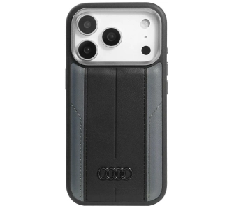 Etui AUDI Synthetic Leather MagSafe do iPhone 17 Pro Czarny